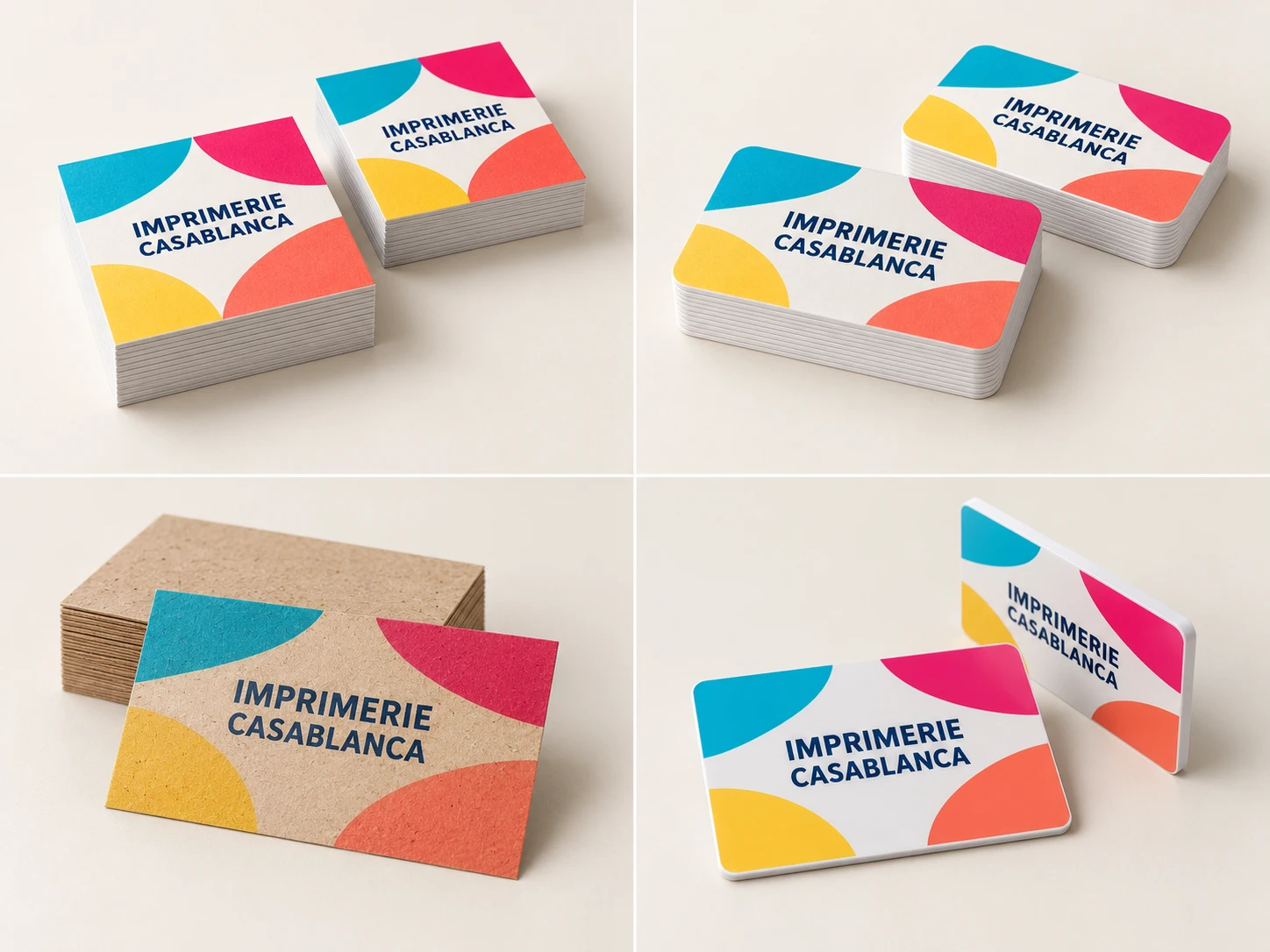 Illustration de Cartes de visite en PVC