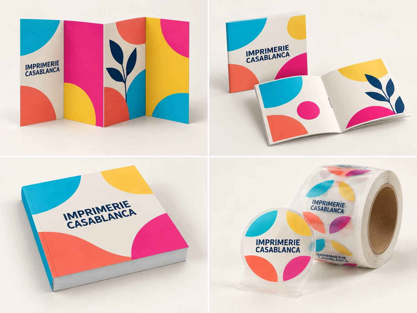 Illustration de Brochure Agrafée · Carrée