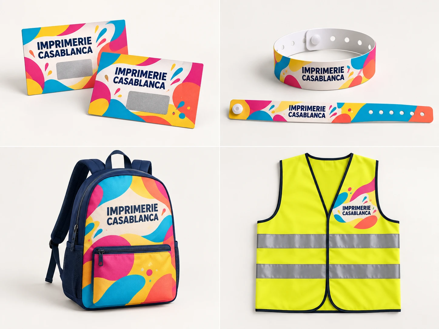 Illustration de Sacs à dos publicitaires