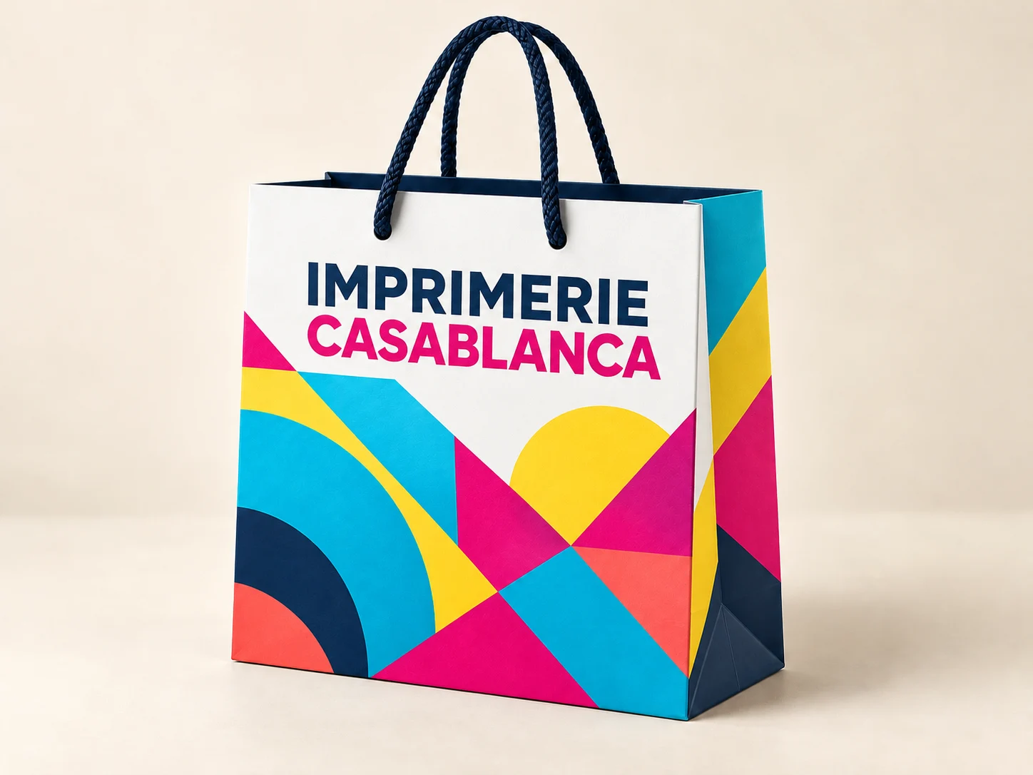 Illustration de Sacs en carton plastifiés