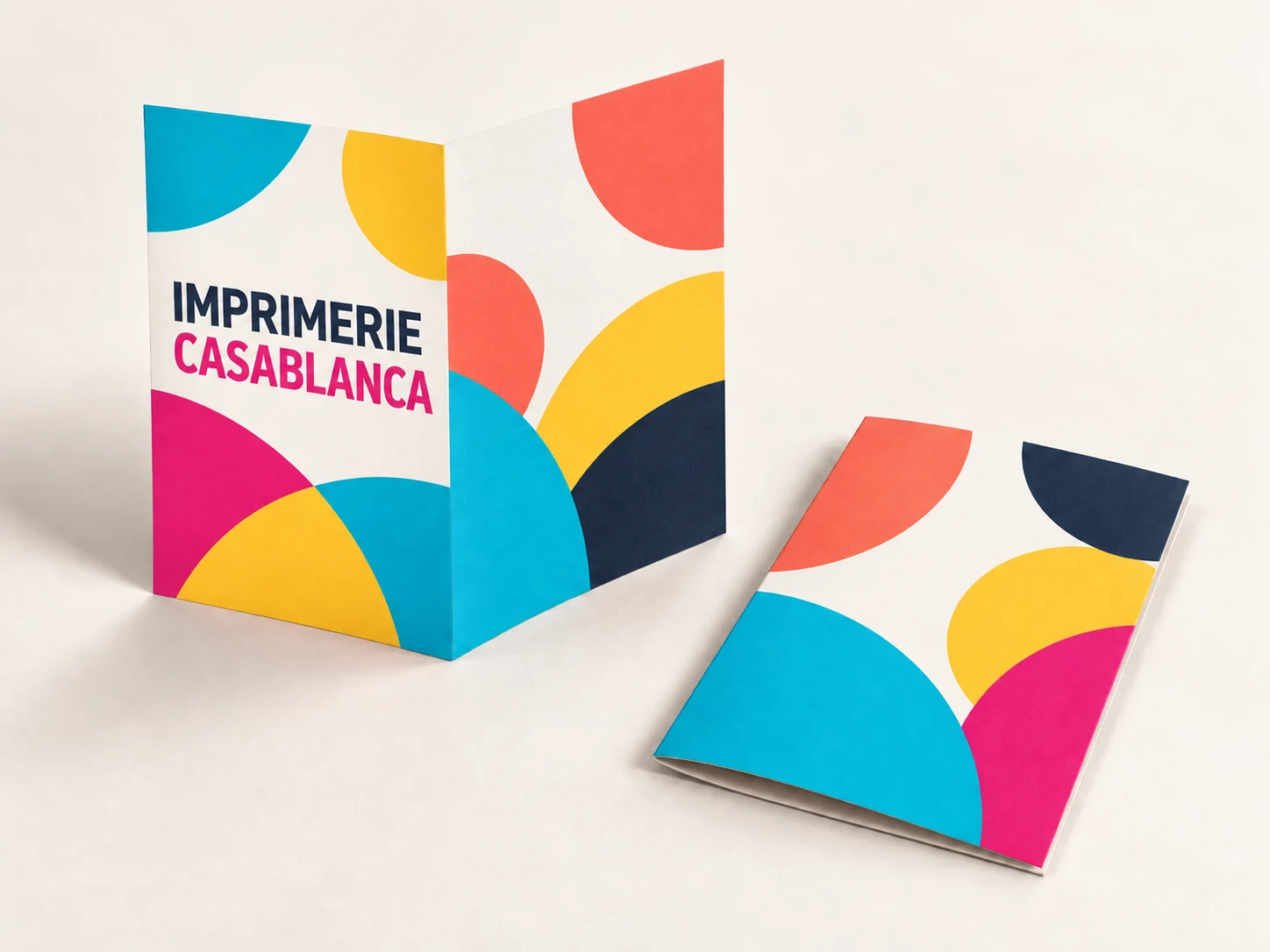 Illustration de Dépliant 2 volets · A4
